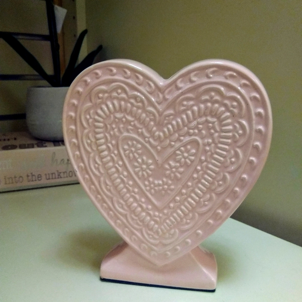 Decorative Pink Ceramic Heart